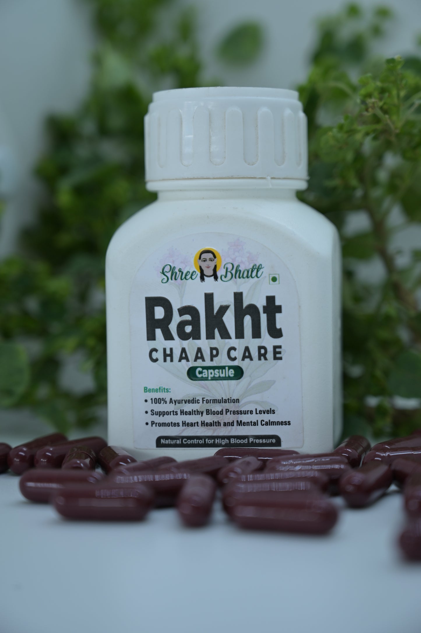 Shreebhatt Rakht Chaap Care Capsule - Natural Control For High Blood Pressure