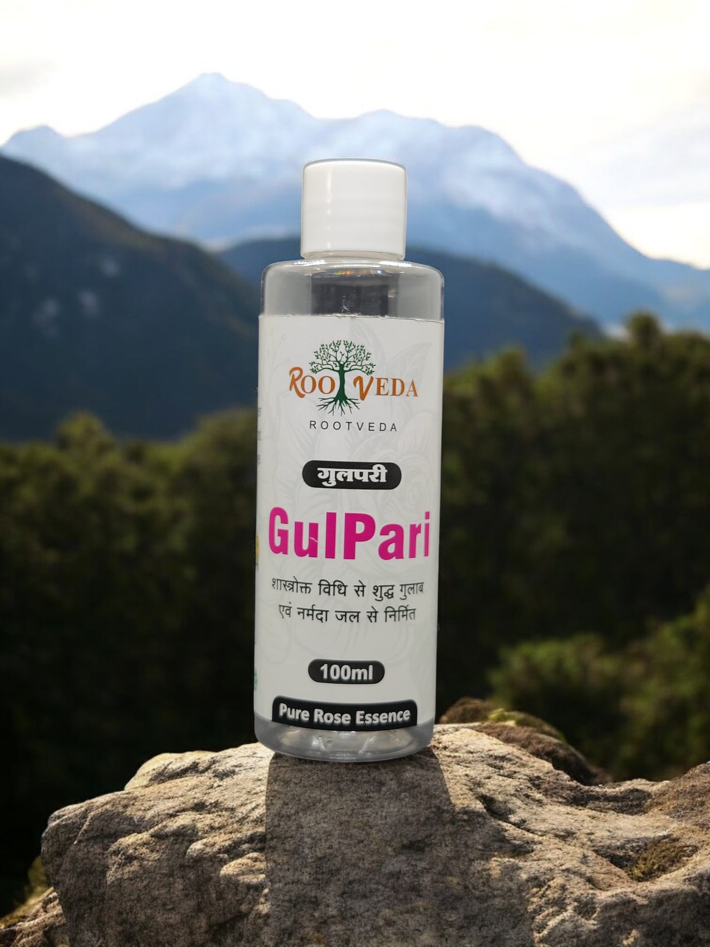 Rootveda Gulpari - Pure Rose Essence with Narmada River Water