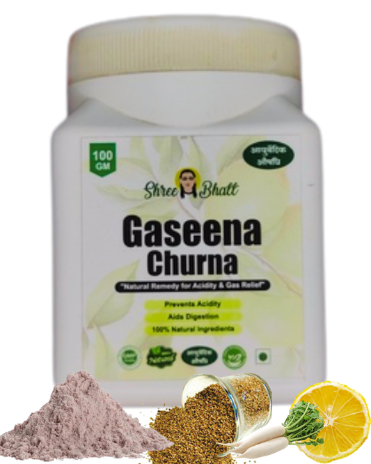 Shreebhatt Gaseena Churna - Natural Remedy for  Acidity & Gas Relief