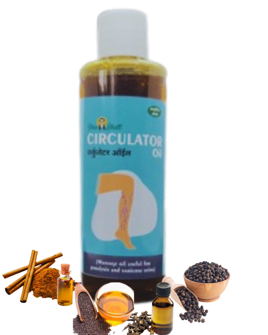 Shreebhatt Circulator Oil - Massage Oil Useful for Paralysis and varicose Veins