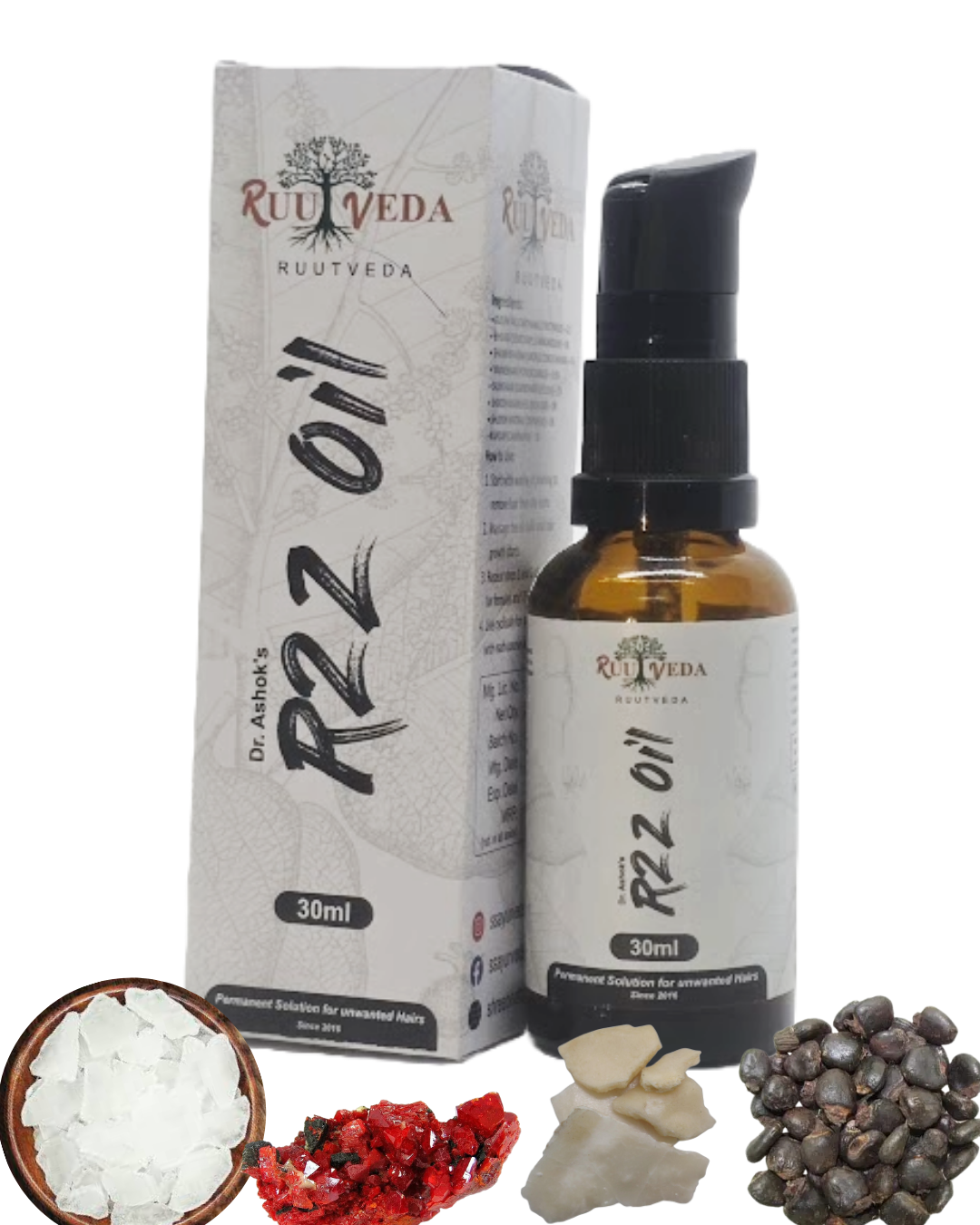 RootVeda R2Z Oil – Ayurvedic Solution for Unwanted Hair