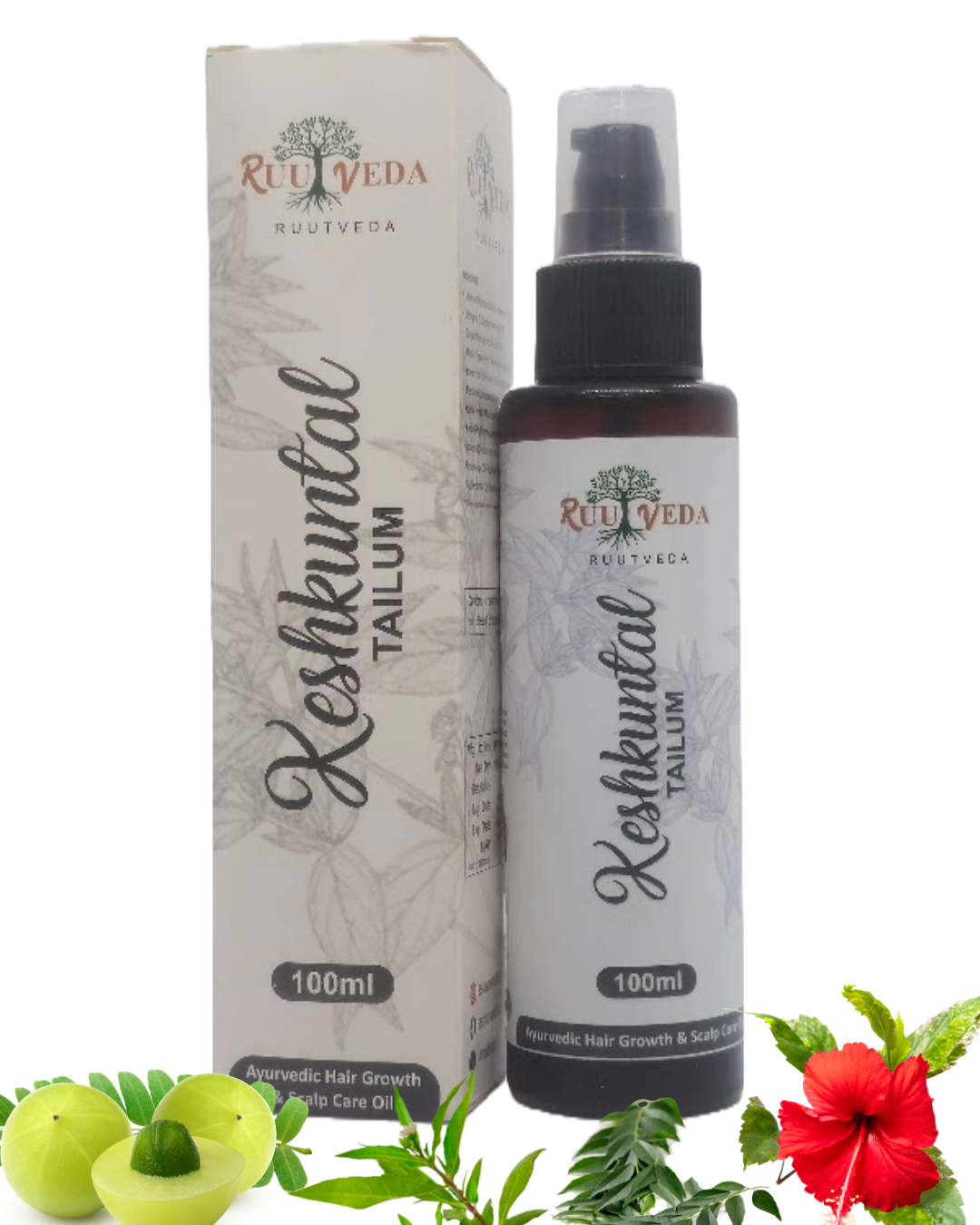 RootVeda Keshkuntal Tailum -  For Hair Fall, Dandruff & Stronger Roots