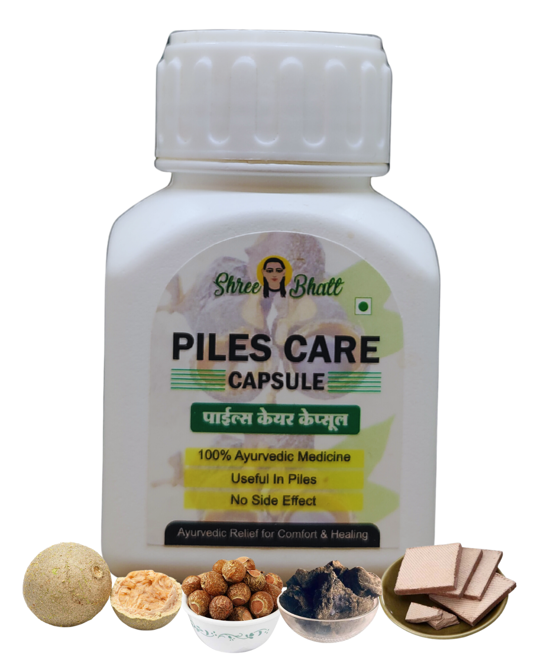 ShreeBhatt Piles Care Capsules - Ayurvedic Relief from Hemorrhoids