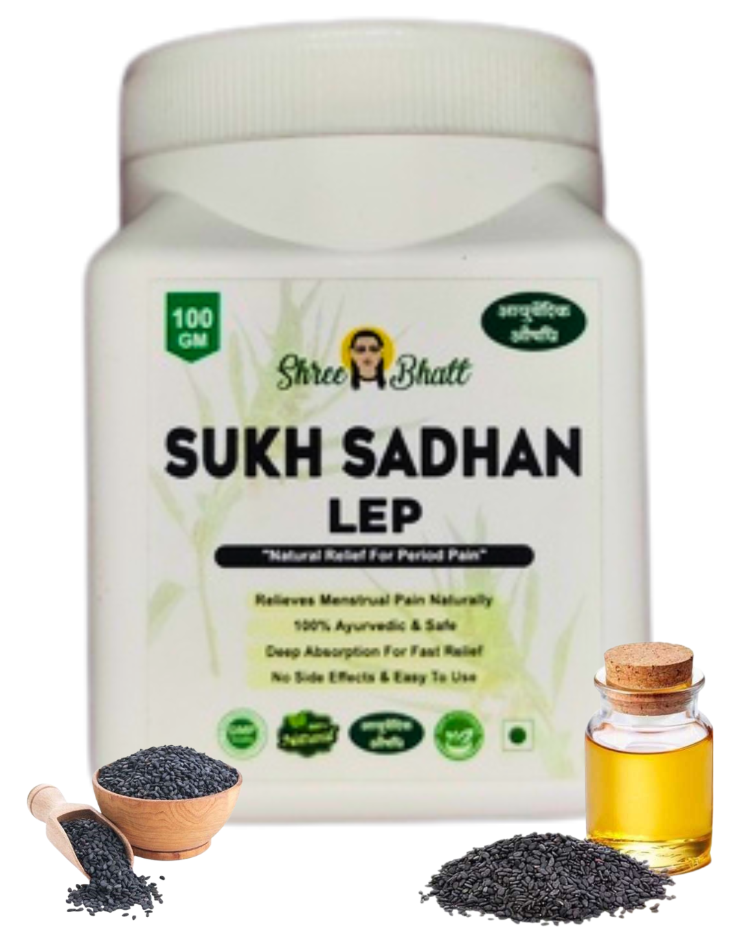 Shreebhatt Sukh Sadhan Lep - Natural Relief For Period Pain