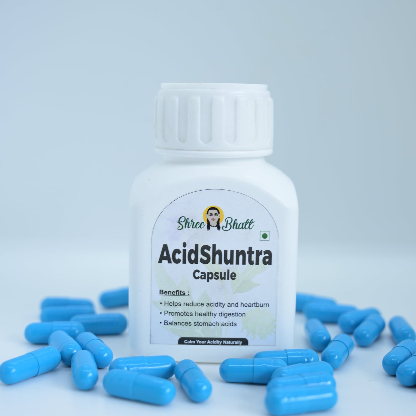 ShreeBhatt Acidshuntra Capsules – Ayurvedic Relief for Acidity & Indigestion