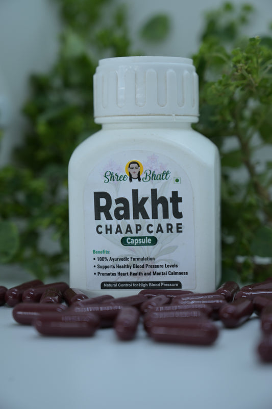 Shreebhatt Rakht Chaap Care Capsule - Natural Control For High Blood Pressure