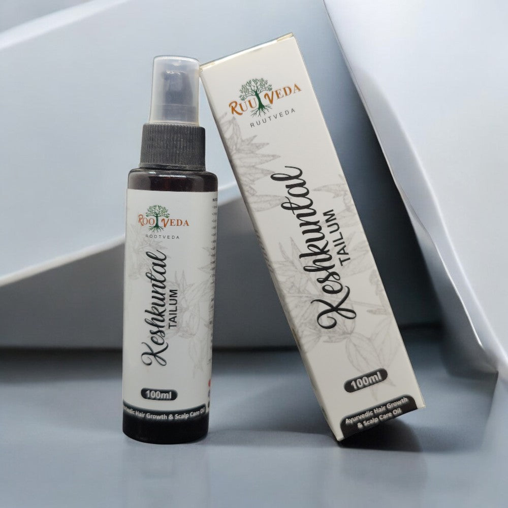 RootVeda Keshkuntal Tailum -  For Hair Fall, Dandruff & Stronger Roots